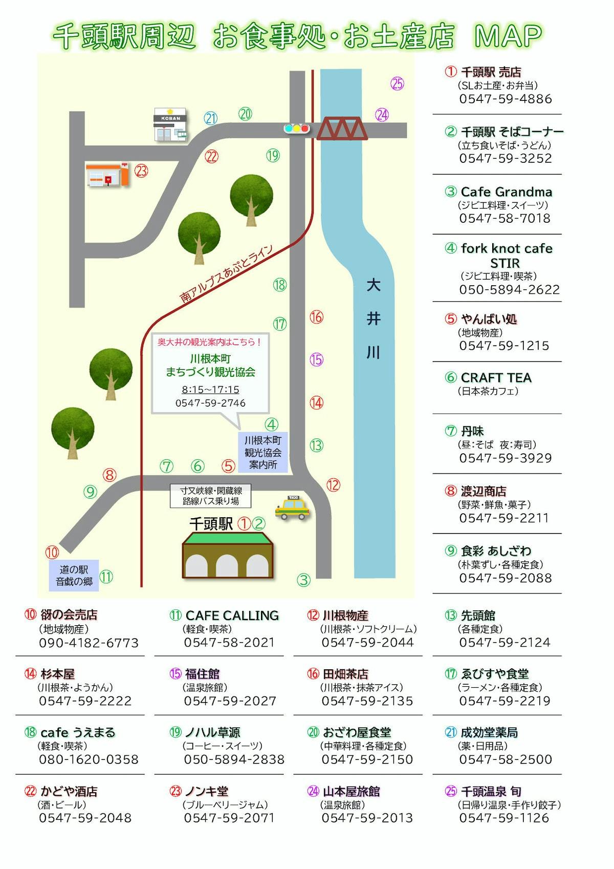 千頭駅周辺マップ